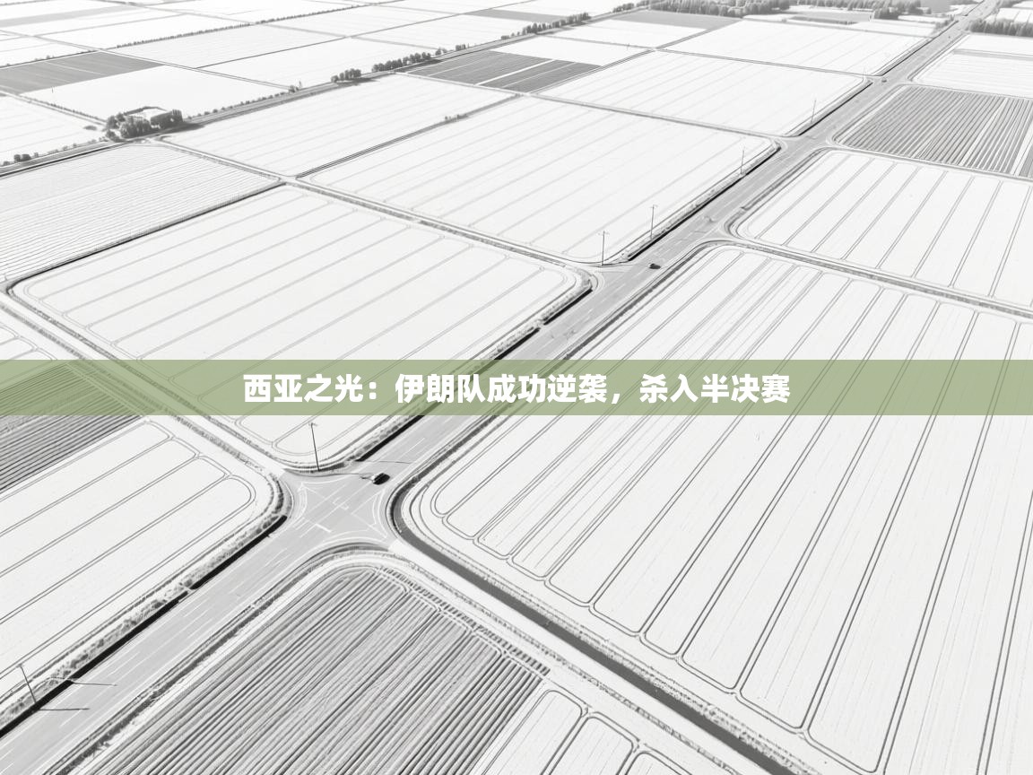 西亚之光：伊朗队成功逆袭，杀入半决赛  第1张